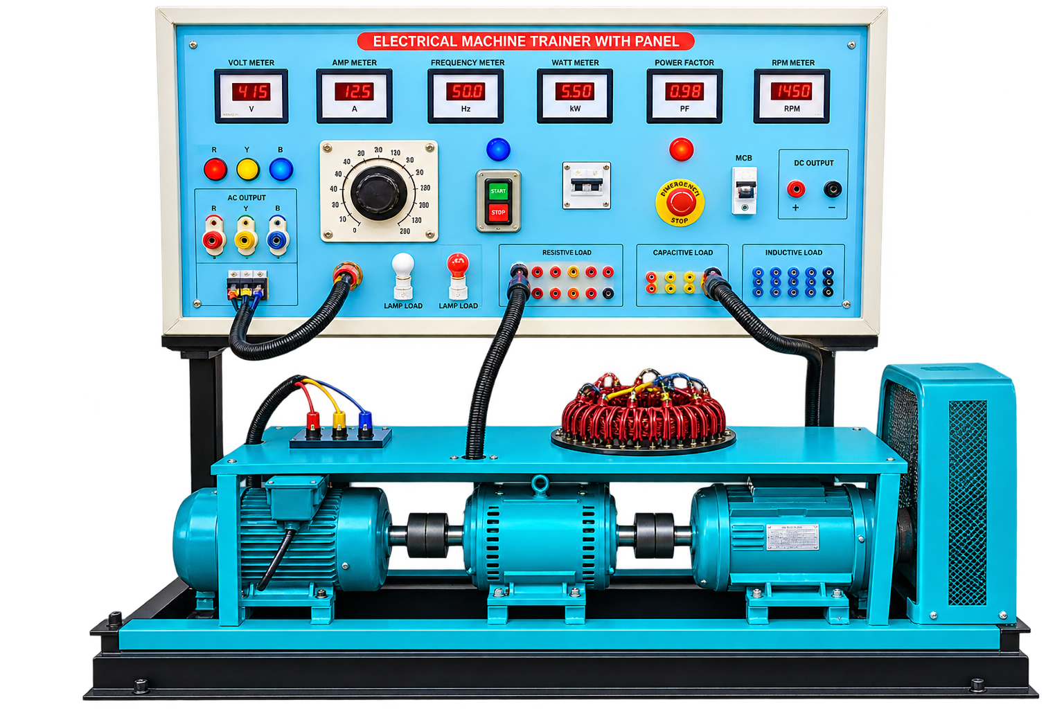 Electrical Machine Trainer With Panel
